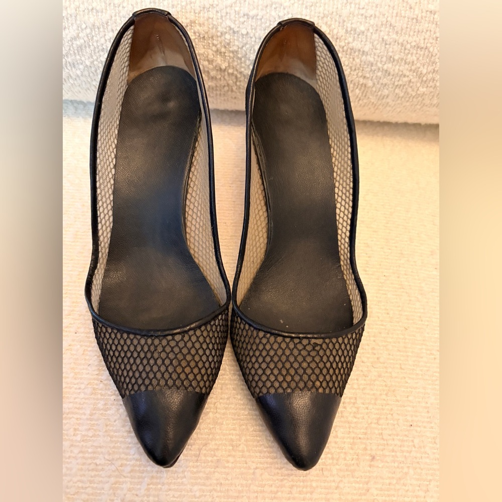Christian Louboutin Black Mesh Heels - Picture 4 of 13